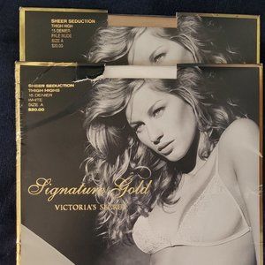 2 pr. Victoria's Secret Thigh High's Sz A